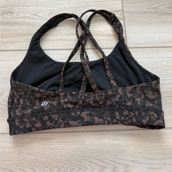 Lululemon Energy Bra *Medium Support, B–D Cup
Wild Thing Camo Brown Earth Multi - Picture 4 of 7
